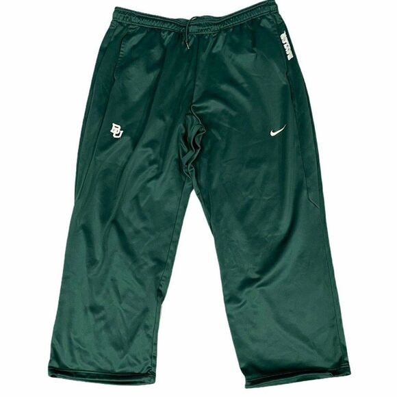 Baylor Bears Nike Dri-Fit New Logo Team Issue XXL Green Gold Athletic Pants - Picture 1 of 4